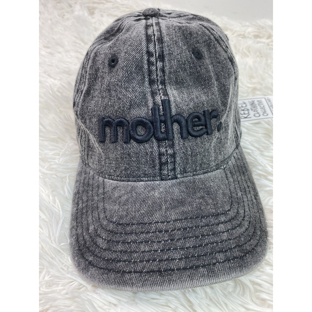 NWT OTTO One Size Washed Gray Denim Adjustable Back "mother" Baseball Hat